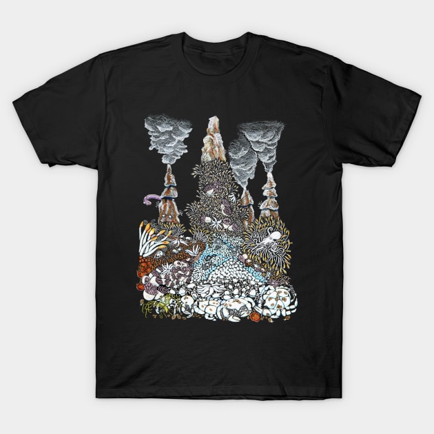 Antarctica Hydrothermal Vent T-Shirt by NocturnalSea